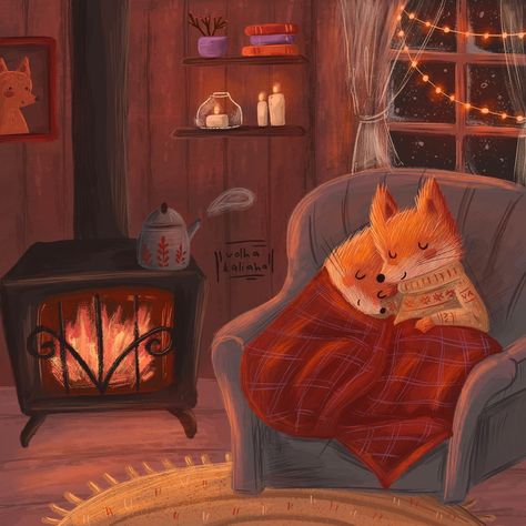 Storybook Art, Winter Illustration, Christmas Drawing, Dreamy Art, Christmas Illustration, Childrens Illustrations, Children's Book Illustration, الرسومات اللطيفة, Whimsical Art