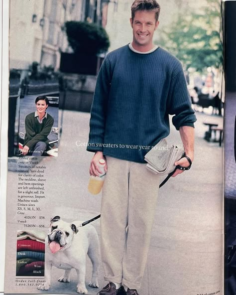 Old J Crew Ads, J Crew 90s Catalogue, 90s J Crew Men, 90s Men Outfits, Shia Labeouf Style, Americana Fashion Men, Old J Crew, 90s J Crew, Steve Mcqueen Style