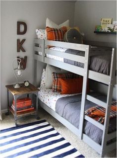 mydal bunk bed - Google Search Ikea Bunk Bed, Boy Room Ideas, Boys Room Ideas, Bunk Bed Designs, Space Bedding, Boy Rooms, Boys Bedroom Ideas, Shared Bedroom, Kids Bunk Beds