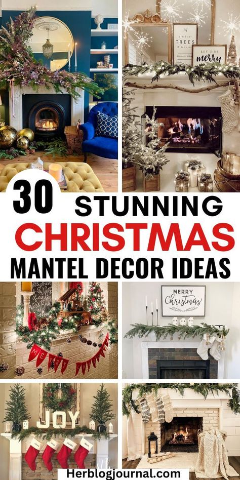 christmas mantle decor ideas 2024 Christmas Mantle, Apartment Fireplace Decor, Ideas For Fireplace Decor, Autumn Fireplace Decor, Easter Fireplace Decor, Butternut Squash Side, Butternut Squash Side Dish, Trendy Christmas Decor, Christmas Decor Trends