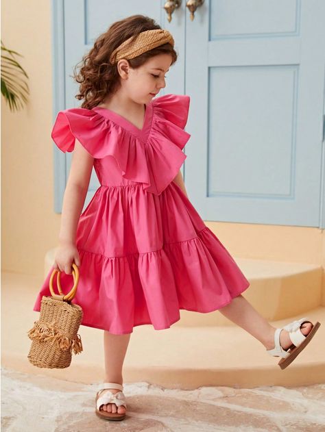 Kids Cotton baby frock Design 2024 Baby Frocks Designs Cotton, Frock Designs For Girl, Cotton Frocks For Kids, Kids Dress Collection, Kids Wear Girls, Shein Kids, Kids Frocks Design