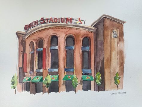 I’m an artist from Saint Louis and I often find myself painting all the places and things that people love. Like stadiums, pets, children and weddings! St Louis Aesthetic, Louis Aesthetic, St Louis Art, Busch Stadium, Popular Paintings, Homeschool Art, Paintings Prints, St Louis Cardinals, New Hobbies