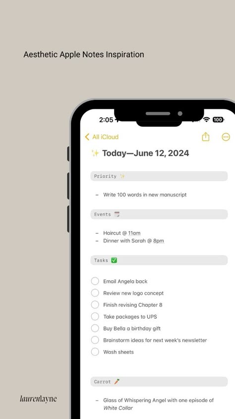 #iphone_notes_ideas_aesthetic, #to_do_list_wallpaper_iphone, #aesthetic_apple_notes, #apple_notes_organization, #apple_notes_templates, #productive_iphone_layout, #reminders_app_aesthetic, #apple_reminders_aesthetic, #aesthetic_iphone_notes Iphone Notes Ideas Aesthetic, Apple Notes Organization, Aesthetic Apple Notes, Apple Notes Ideas, Good Notes Inspo Ipad, Reminders App Aesthetic, Apple Reminders Aesthetic, Aesthetic Iphone Notes, Planner Apps Iphone