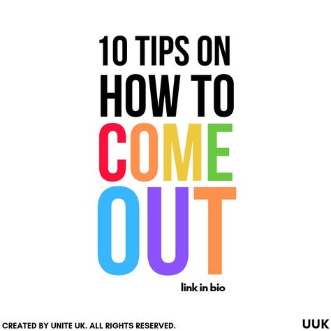 In the spirit of #NationalComingOutDay we thought we’d share 10 tips on how to come out! 🏳️‍🌈 #lgbt #lgbtq #lgbtpride #pride #gaypride #equality #gay #lesbian #bisexual #trans #nonbinary #loveislove #comingout Funny Coming Out Ideas, Coming Out As Lesbian Ideas, Trans Coming Out Ideas, Coming Out Tips, How To Come Out As Nonbinary, All Lgbtq Flags, How To Come Out, How To Come Out As Bi, Coming Out Quotes