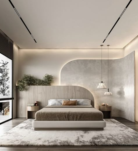 Bedroom Interior Design Luxury, Beige Bedroom, Modern Luxury Bedroom, Inspired Bedroom, Modern Bedroom Interior, Bedroom Decor Design, 아파트 인테리어, Bedroom Bed Design, Bed Back