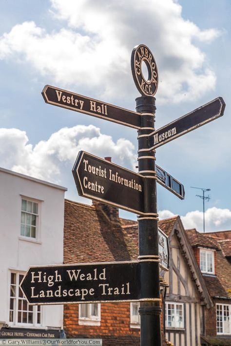 London Street Sign, Street Signs Aesthetic, Street Sign Design, Street Signage, Medieval Church, Finance Accounting, Signs Design, Wooden Street, Kent England