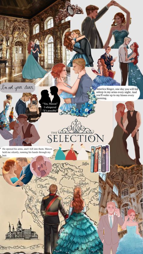 Selection 
Maxon and America Selection Series Quotes, Maxon The Selection, The Selection Fan Art, The Selection Aesthetic, Maxon And America, Kiera Cass Books, The Selection Series Books, The Selection Book, Book Fandoms Unite