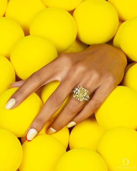 Jean Dousset on Instagram: “There’s nothing mellow about this 20.00+ Carat yellow diamond.”