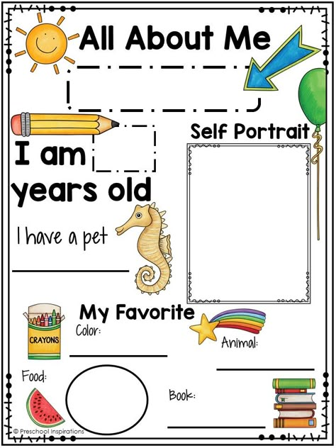 All About Me Questions, Printable All About Me, All About Me Preschool Theme, Me Preschool Theme, About Me Poster, All About Me Poster, All About Me Printable, All About Me Book, Back To School Worksheets