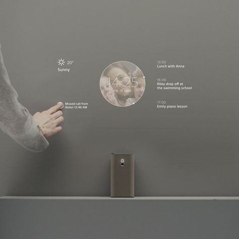 Sony Xperia Touch - Android Powered Touch Projector #projector, #Technology, #touch Technology Home Design, Touch Screen Design, New Technology Gadgets, Interactive Installation, Home Theater Seating, Watching Movies, Voice Control, Touch Control, Smart Device