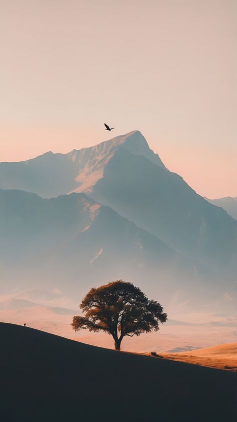 Mountain Aesthetic Wallpaper, Mountain Aesthetic, Mountain Wallpaper, Landscape Photography Nature, Pretty Landscapes, Phone Wallpaper Images, Minimalist Wallpaper, Simple Wallpapers, Landscape Wallpaper