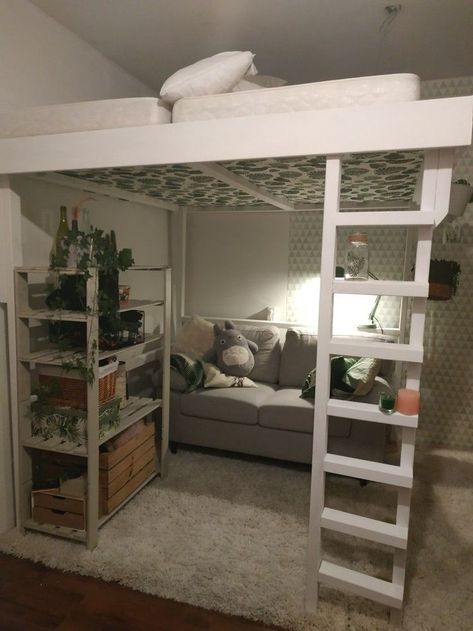 Bunk bed ideas | Loft beds for small rooms, Bed, Beds for small rooms Loft Bed Ideas For Small Rooms, Loft Beds For Kids, Lofted Bed, Beds Loft, Loft Beds For Small Rooms, Bunk Bed Rooms, Beds For Small Rooms, Loft Bed Plans, Loft Style Bedroom