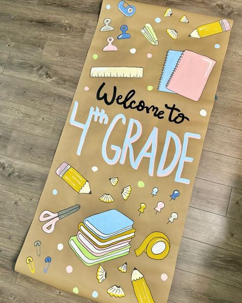 All posts • Instagram Teacher Banner, Home Sweet Classroom, School Banners, Classroom Banner, Teacher Doors, Elementary Classroom Decor, Apple Barrel, School Banner, Future Classroom