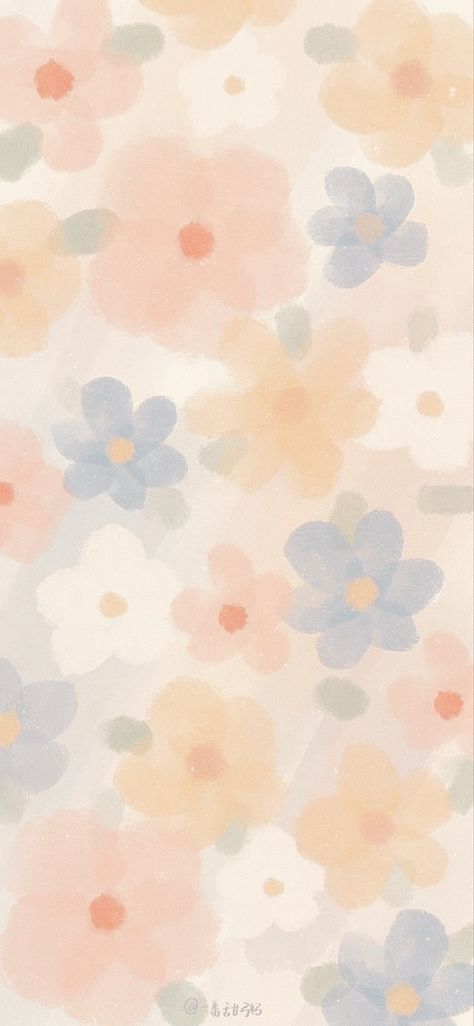 Subtle Flower Wallpaper, Pastel Flowers Background, Cute Wallpapers Floral, Hydrangea Phone Wallpaper, Summer Simple Wallpaper, Light Colored Wallpaper, Ipad Wallpaper Flowers, Cute Plain Backgrounds, May Wallpaper Aesthetic