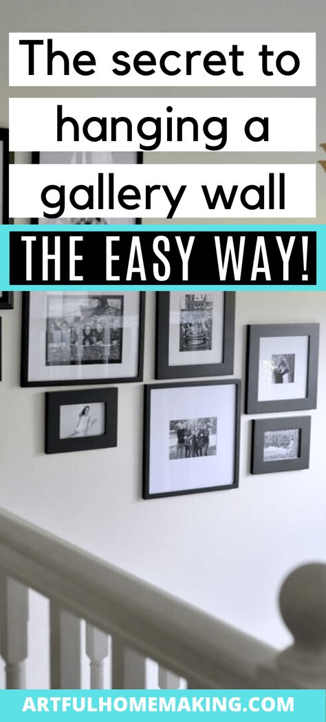 How to Hang a Gallery Wall Picture Hanging Ideas For Hallway, Hanging Wall Pictures Ideas, Ideas For Frames On Wall, Hack Hanging Pictures, How To Hang Decor On Walls, What To Use To Hang Pictures On Wall, Hanging Picture Collage On Wall, Placing Pictures On A Wall, Picture Walls Hallway