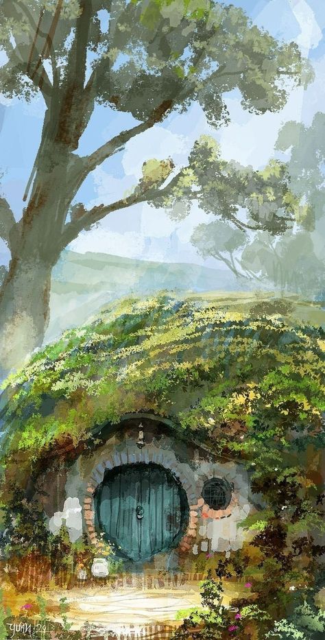 Casa Do Hobbit, Lord Of Rings, Hole In The Ground, Casa Hobbit, Middle Earth Art, Lotr Art, Tolkien Art, Hobbit Hole, Hobbit House