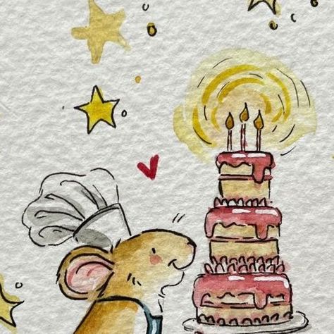 Danielle Hooi on Instagram: "It’s the Bake Off final tonight and it has provided so much inspiration the last few months 🎨 All of the bakers were star bakers in my eyes! 🌟💛 can’t wait to see the creations for the final! • #gbbo #greatbritishbakeoff #britishbakeoff #starbaker #bakeofffinal #bakinginspo #bakingofinstagram #bake #bakersofinstagram #illustratorsoninstagram #editorialillustration #freelanceillustrator #kidlitart #cuteillustration #drawingart #fooddrawing #kidlit #illosketchbook #bakingwithkids #bakingwithlove #mouseillustration #cakeinspiration #bakingart #cakeart" Baking Art Drawing, Baking Book Cover Design, Baked Goods Drawing, Bake Drawing, Bakery Doodles, Baking Doodles, Baker Drawing, Muffin Drawing, Baker Illustration