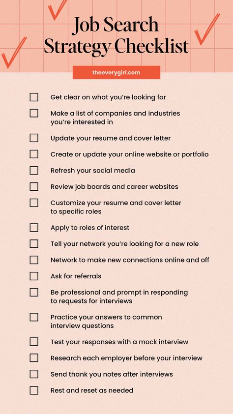 8 Job Search Strategies You Should Know | The Everygirl Job Search Motivation, Job Interview Prep, Job Interview Answers, Talk To People, Interview Answers, Resume And Cover Letter, Career Search, Job Advice, Job Seeking