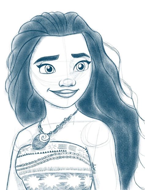 ArtStation - Disney Princess Sketches, Nikki Larson Moana Sketches, Moana Drawing, Disney Princess Sketches, Princess Sketches, Disney Character Drawings, Disney Drawings Sketches, Disney Paintings, Cute Disney Drawings, Disney Art Drawings