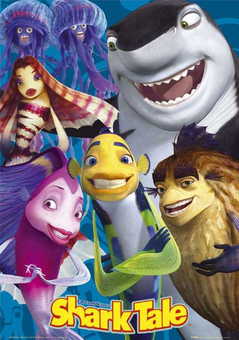 shark tale ... a tale worth remembering :P Shark Film, Shark Tale, Dreamworks Movies, Film Anime, Childhood Movies, Kids' Movies, Animation Movie, Dreamworks Animation, Kid Movies