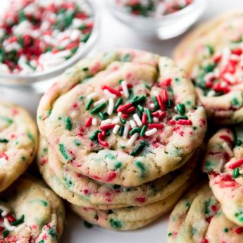 Christmas Sugar Cookies with Easy Icing | Sally's Baking Addiction Drop Sugar Cookies, Sugar Cookies With Sprinkles, Christmas Sugar Cookie Recipe, Simple Desserts, Sugar Cookie Recipe Easy, Best Christmas Cookie Recipe, Aol Mail, Chewy Sugar Cookies, Soft Sugar Cookies