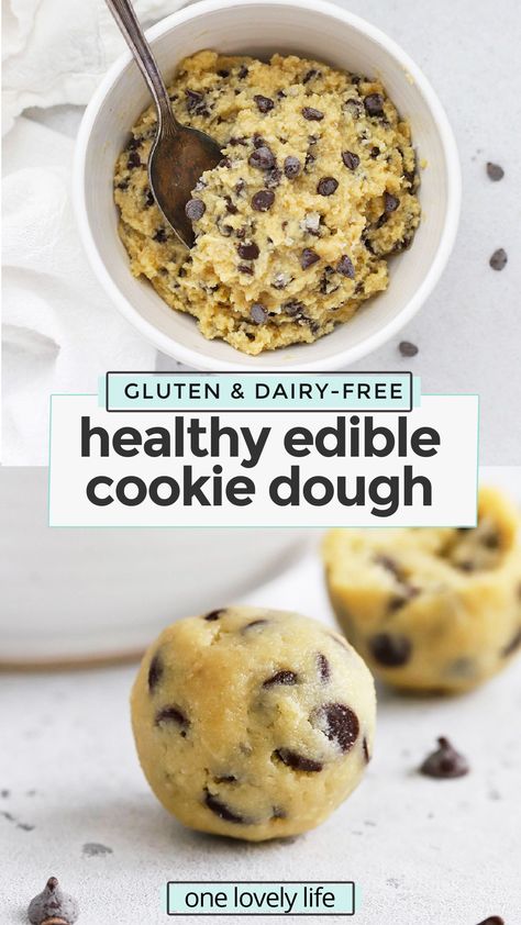 Healthy Cookie Dough Without Peanut Butter, Almond Flour Energy Bites, Healthy Baking Recipes Low Calories, Almond Flour Cookie Dough, Healthy Edible Cookie Dough, Easy Healthy Dessert Recipes, Edible Cookie Dough Healthy, Healthy Cookie Dough Bites, Edible Cookie Dough Bites