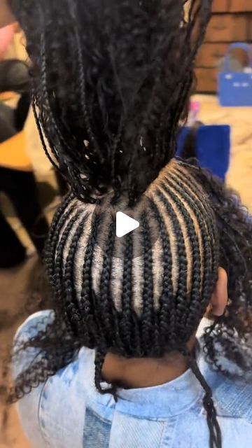 4 Part Sew In Weave, Micro Braids With Sew In, Sew In Braid Down, Hybrid Sew In, Crochet Curls Hairstyles, Micro Braids Human Hair, Quick Black Hairstyles, Grey Hair Braids, Micro Braids Styles