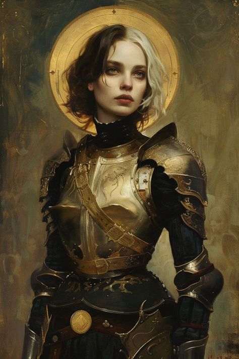 Medieval Woman Armor, Women In Armor Art, Viking Pose Reference, Litterly Me Characters, Woman In Armor Art, Woman Knight Aesthetic, Female Knight Aesthetic, Aasimar Rpg, Dnd Knight Art