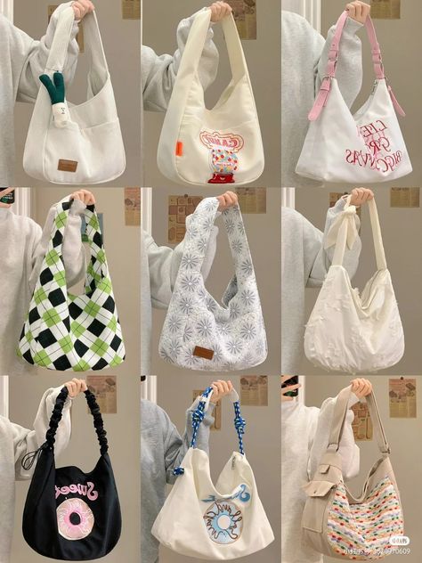 Stylish School Bags, Kawaii Bags, My Style Bags, Aesthetic Bags, 사진 촬영 포즈, Diy Bag Designs, Girly Bags, Quick Outfits, Girly Accessories