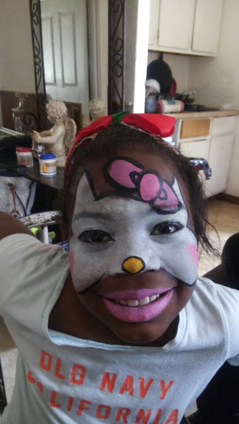 Hello Kitty Birthday Theme, Kitty Face Paint, Hello Kitty Costume, Hello Kitty Hoodie, Drag Make-up, Duo Costumes, Hello Kitty Dress, Hello Kitty Shoes, Hello Kitty Makeup