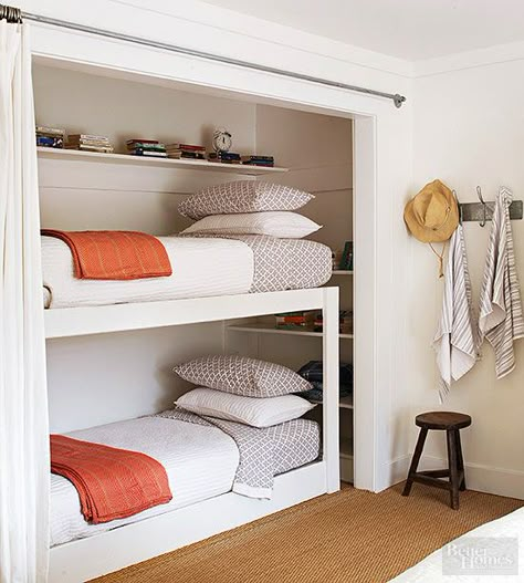 Bed in closet ideas