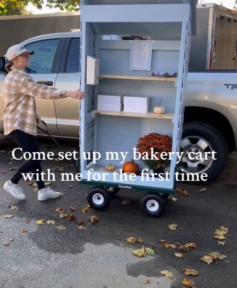 Porch Pick Up Bakery, Pastries Bakery, Bakery Cart, Micro Bakery, Baking Business, Pastry And Bakery, Bakery Shop, Bake Sale, Cookie Jars