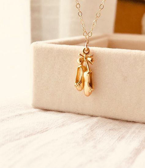 Ballet Shoes Necklace, Ballet Necklace, Dancer Gifts, Ballet Jewelry, Ballerina Necklace, Ballet Gift, The Dancer, Ballet Girls, Ballet Slippers