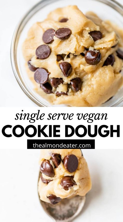 Edible Cookie Dough For Two, Cookie Dough For Two, Cookie Dough Healthy, Edible Cookie Dough Healthy, Dairy Free Cookie Dough, Vegan Cookie Dough Recipe, Cookie Dough For One, Gluten Free Cookie Dough, Cookie Dough Ingredients