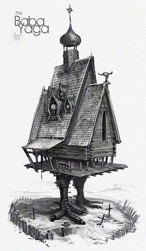 Chicken Hut, Baba Yaga House, Baba Jaga, Slavic Folklore, Illustration Photo, House Illustration, Baba Yaga, Witch House, Arte Sketchbook