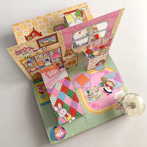 Pop Up Book Doll House, Pop Up Sketchbook, Pop Up Doll House, Infant Games, Pop Up Art, Atv Riding, Mini Doll House, Paper House, Arte Inspo