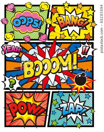 American comic style balloon material Comic Book Word Art, Comic Typography Pop Art, Comic Style Poster Pop Art, Pop Art Comic Strip, Comic Book Decorations, Comic Style Painting, Colorful Comic Art, Comic Book Style Illustration, Comic Art Style Background