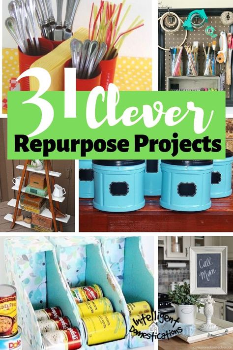 Repurposed Items Upcycling, Repurpose Projects, Create Storage, Recycling Projects, Repurposing Ideas, Tiki Decor, Homemaking Tips, Upcycling Projects, Upcycle Repurpose