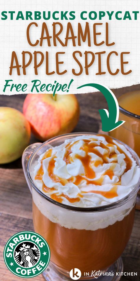 Starbucks Apple Cider, Homemade Starbucks Drinks, Starbucks Caramel Apple Spice, Caramel Apple Cider Recipe, Copycat Starbucks Drinks, Homemade Starbucks, Apple Cider Drink, Caramel Apple Spice, Cider Drinks