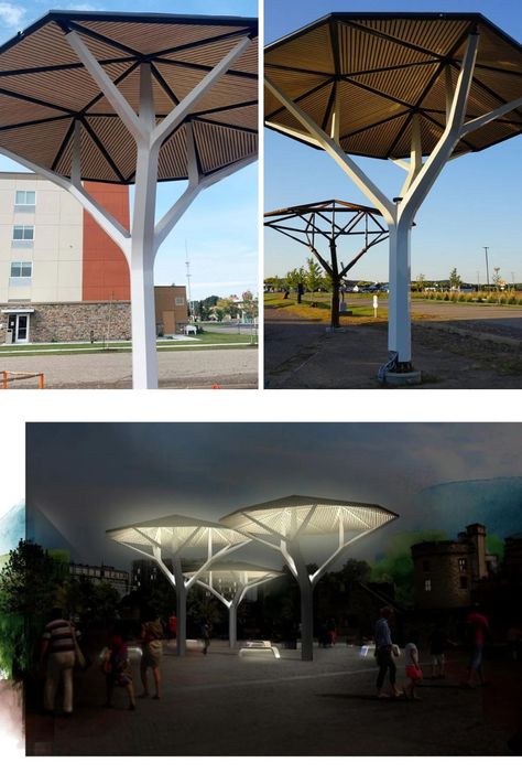 Solar Panel Shade Structure, Solar Canopy Architecture, Solar Panel Design Architecture, Solar Panel Canopy, Solar Panel Architecture, Solar Pavilion, Solar Panel Roof Design, Solar Panel Design, Shading Structure