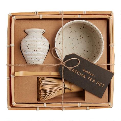 Speckled Ceramic Matcha Bowl and Whisk Tea Gift Set - v1 Matcha Set Gifts, Matcha Bamboo Whisk, Matcha Gift Ideas, Matcha Whisk Set, Making Matcha, Drying Stand, Matcha Tea Set, Bamboo Gifts, Kitchen Item