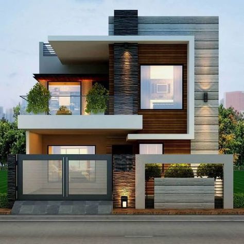 Home Designs Exterior, Beautiful Modern Homes, 2 Storey House Design, Small House Elevation, Small House Front Design, Two Story House, Best Modern House Design, Small House Design Exterior, Small House Elevation Design