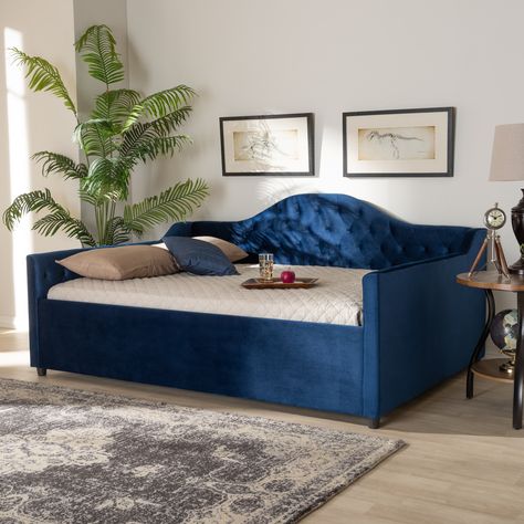 Queen Size Daybed, Studio Daybed, Queen Daybed, Blue Daybed, Platform Daybed, Full Daybed, Contemporary Materials, Trundle Bed With Storage, Full Size Daybed