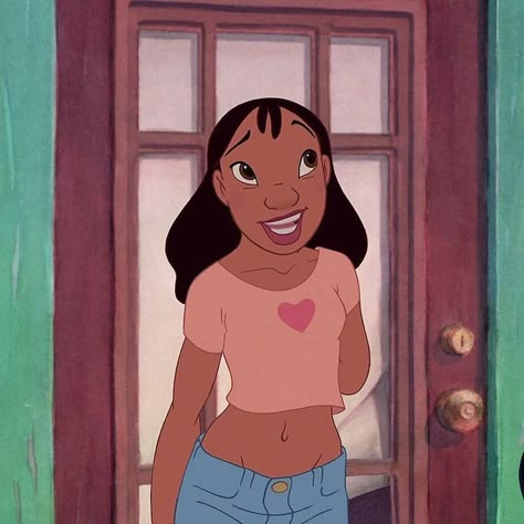 From Lilo and Stitch (2002) Nani Lilo And Stitch, Nani Pelekai, Lilo And Nani, Lilo And Stitch 2002, Chris Sanders, Childhood Crushes, Lilo Et Stitch, Lilo Y Stitch, Disney Princess Pictures