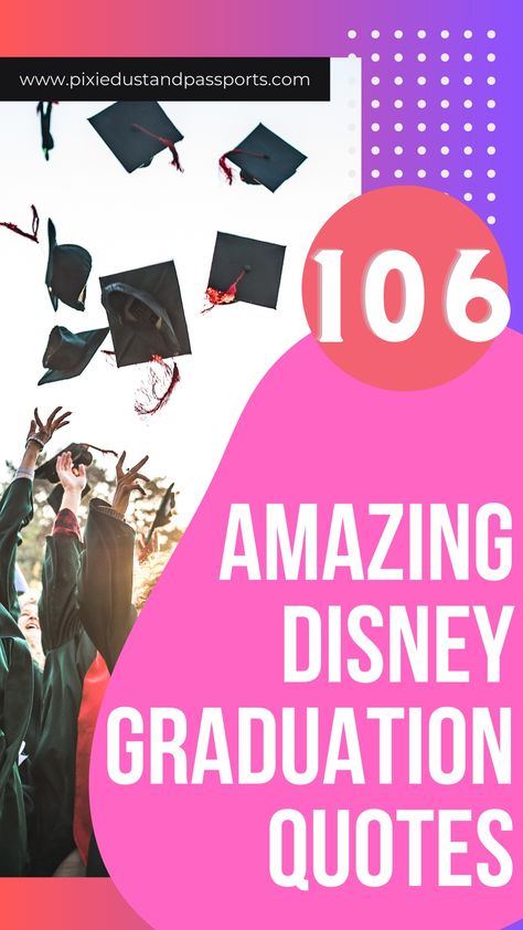 These amazing Disney graduation quotes are bound to spice up your cap. These Disney graduation cap ideas will fill you with inspiration. Hey, there's even some Disney graduation quotes for high school seniors looking for yearbook ideas! Disney senior quotes for graduation, Disney graduation quotes for graduation caps, Disney quotes for graduation caps, Disney quotes about graduation. Senior Quote Ideas From Tv Shows, Sentimental Senior Quotes, Senior Quotes For Yearbook Disney, Movie Quotes For Graduation, Disney Yearbook Quotes, Graduation Caps Disney, Senior Quotes Disney, Senior Quotes From Movies, Disney Graduation Quotes