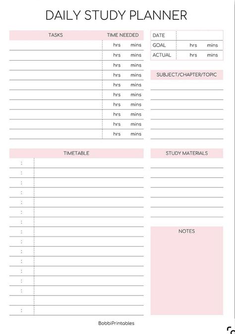 Free Digital Planner Templates Edinburgh Shopping, Daily Study Planner, Student Daily Planner, Daily Planner Sheets, Daily Planner Printables Free, Daily Routine Planner, Study Planner Printable, Student Life Hacks, Daily Planner Pages