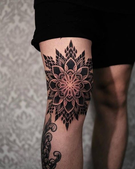 30+ Best Mandala Tattoos Ideas: For Both Men And Women - Tattooed Martha Thestral Tattoo, Mandala Tattoo Men, Tato Mandala, Tato Maori, Geometric Mandala Tattoo, Mandala Tattoos, Muster Tattoos, Elbow Tattoos, Tattoo Minimalist