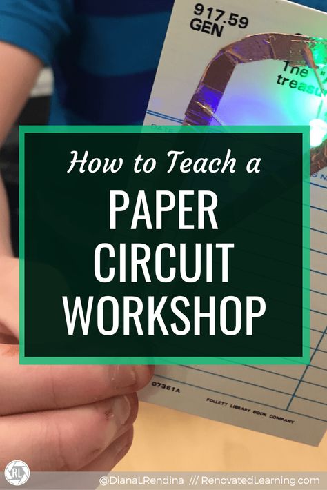 How to Teach a Paper Circuit Workshop // Want your students to learn about electricity while having fun?  Try hosting a paper circuit workshop. Paper Circuits Templates, Paper Circuit Cards, Paper Circuits Projects, Stem Night, Paper Circuit, Comp Sci, Makerspace Projects, Led Card, Science Electricity