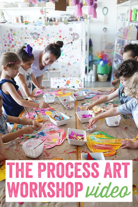 The Process Art Workshop Video Handmade Trophies, Arts And Craft Storage, Meri Cherry, Work Shop Ideas, Craft Spring, Craft For Preschool, Working With Kids, Kids Art Studio, Craft Storage Ideas