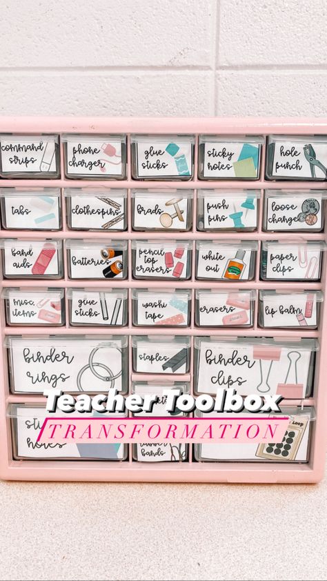 Classroom List For Teachers, Diy Teacher Decor, Teacher Resources Storage, 2nd Grade Classroom Ideas, Teaching Hacks, Middle School Teacher Organization, Classroom Essentials, Classroom Must Haves Elementary, Teacher Essentials